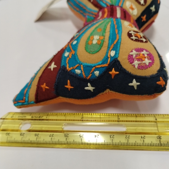 Coldwater Creek Butterfly Pillow ast bohemian colorful patterns fairy core - Picture 10 of 17